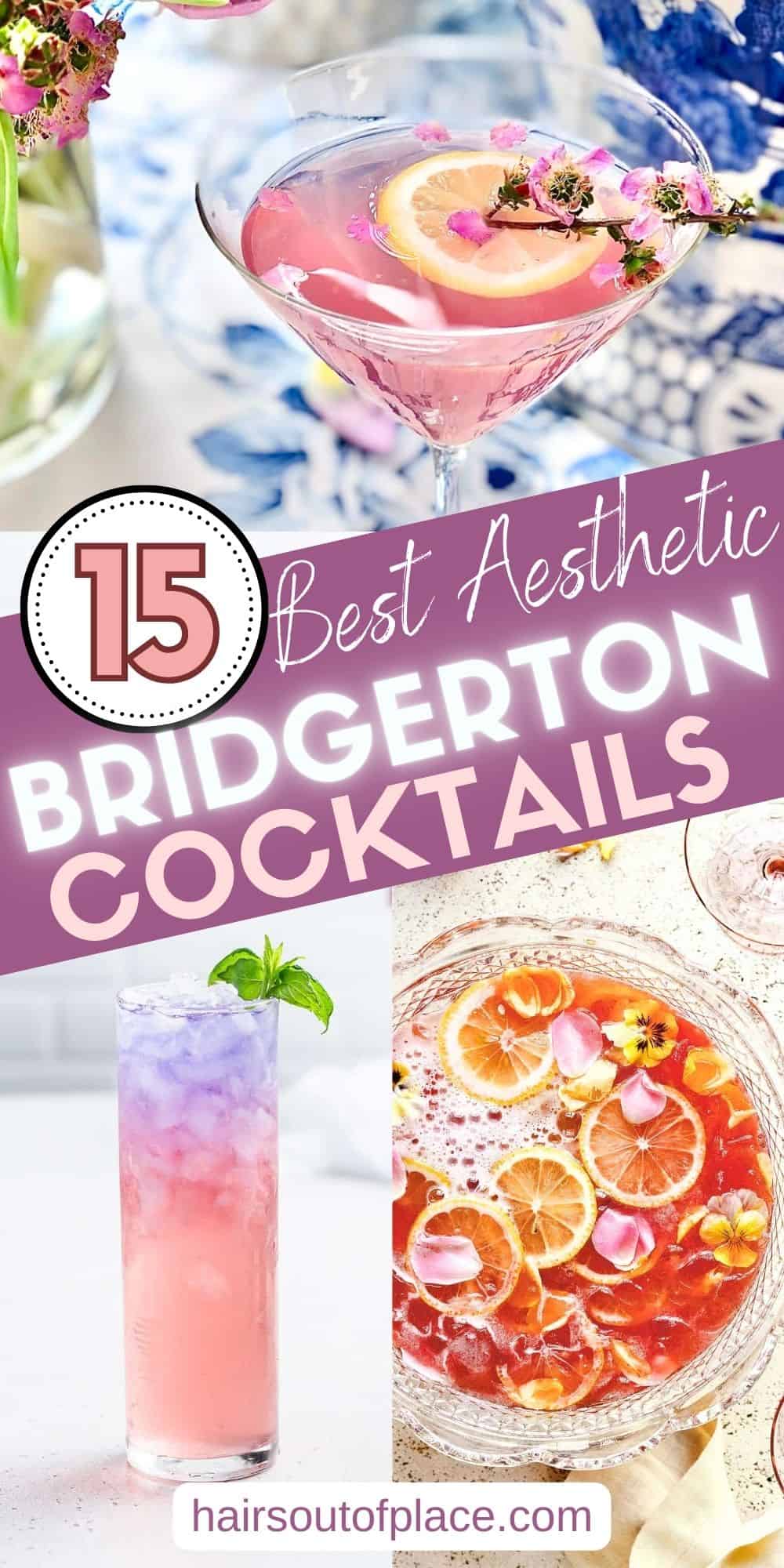 15 Bridgerton Cocktails Pinterest pin