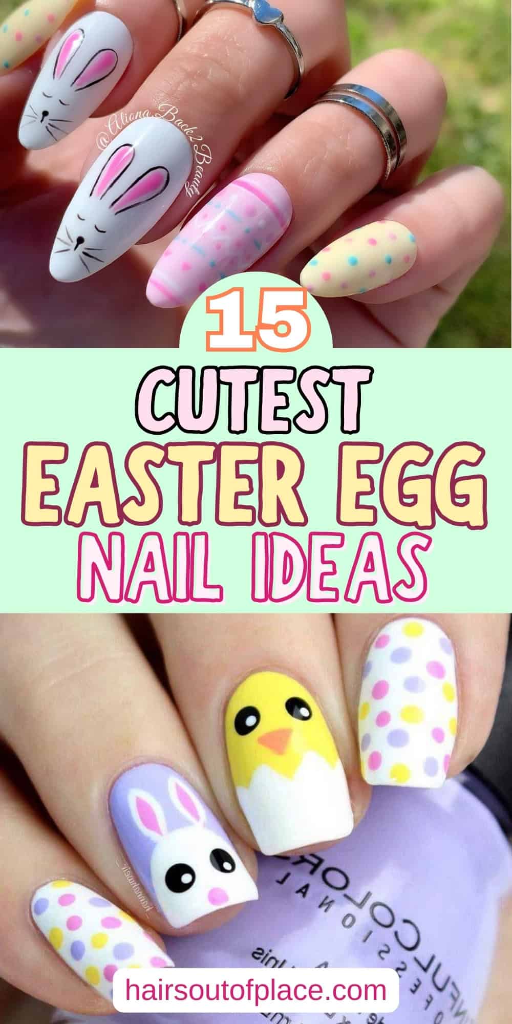 15 Easter Egg Nails Pinterest pin