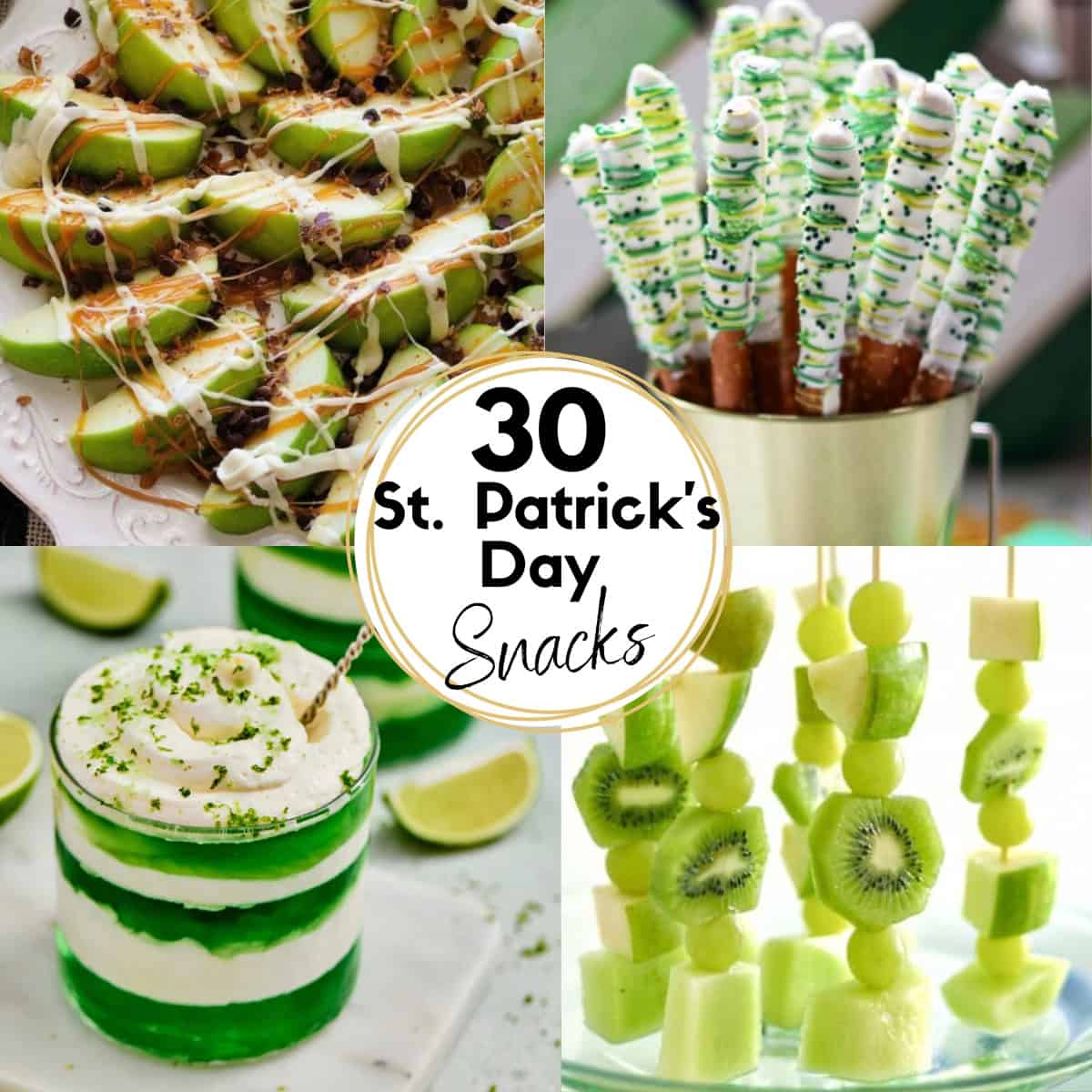 30 St. Patrick's Day Snacks HOOP Collage Images