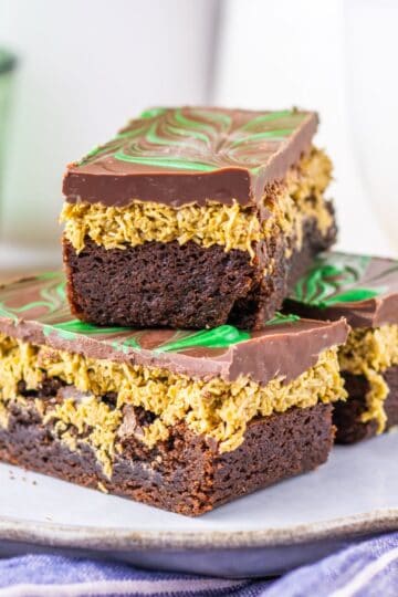 Easy Dubai Chocolate Brownies with Box Mix