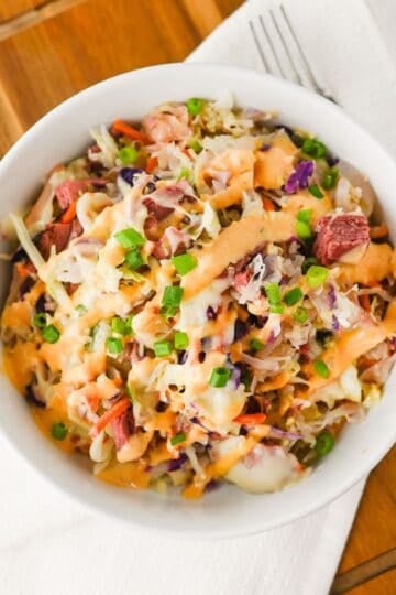 Easy Reuben Bowl