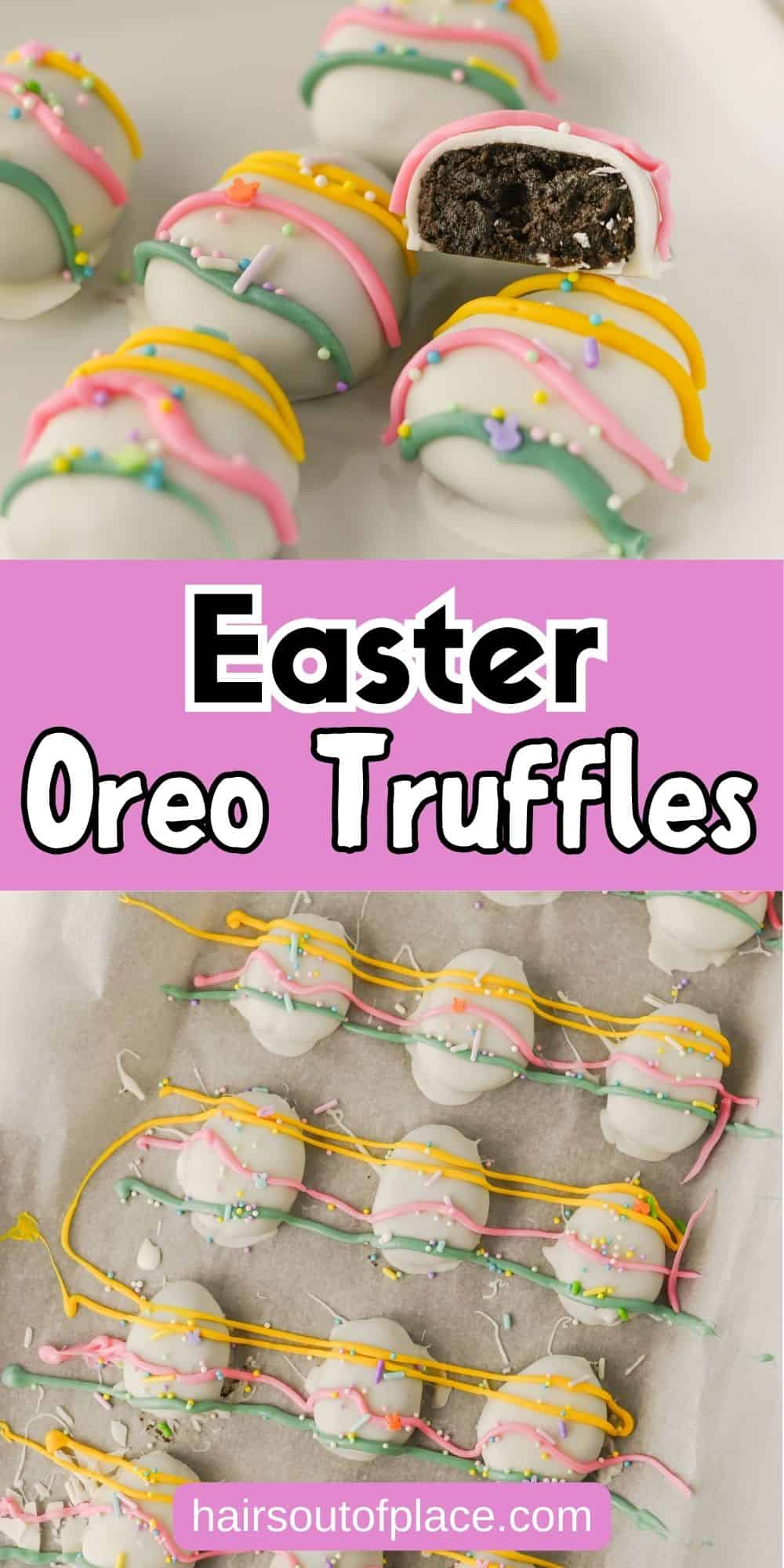 no bake easter oreo truffles
