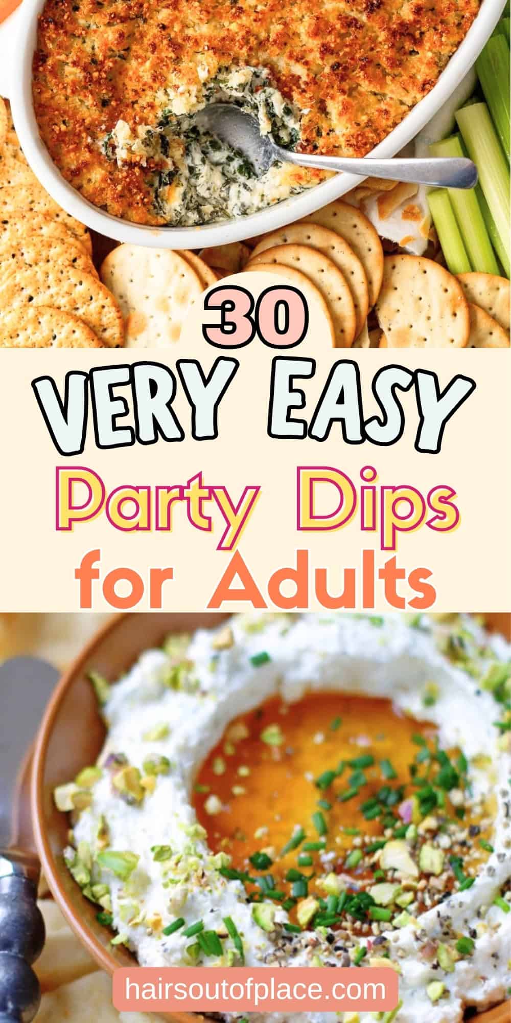 30 Party Dips for a Crowd Pinterest pin