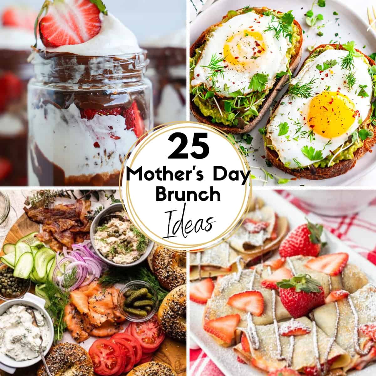 25 Cute Mothers Day Brunch Ideas HOOP Collage Images
