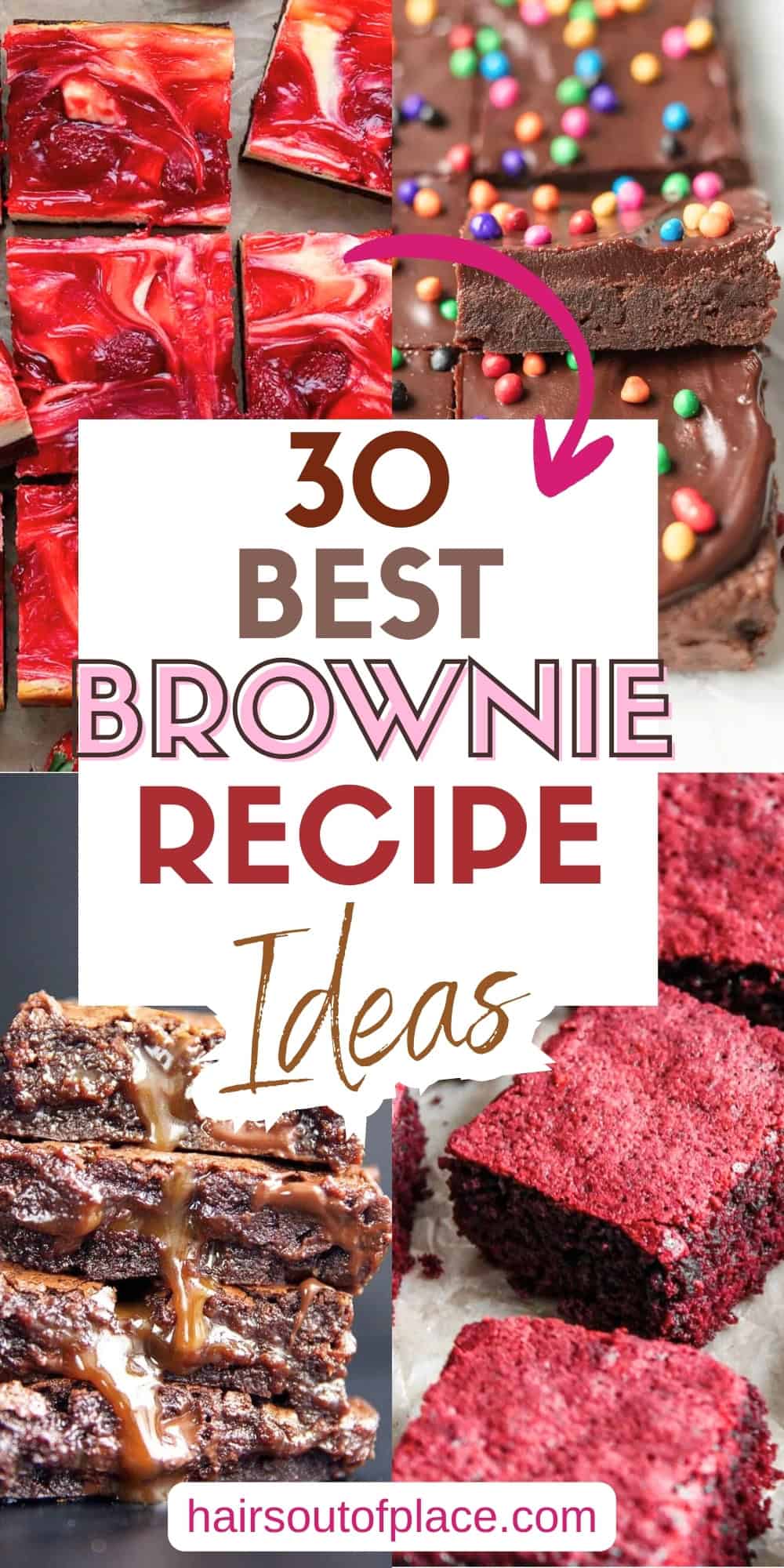 30 Best Brownie Recipes Pinterest pin