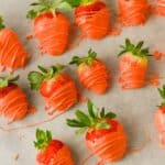 Carrot Chocolate Covered Strawberries