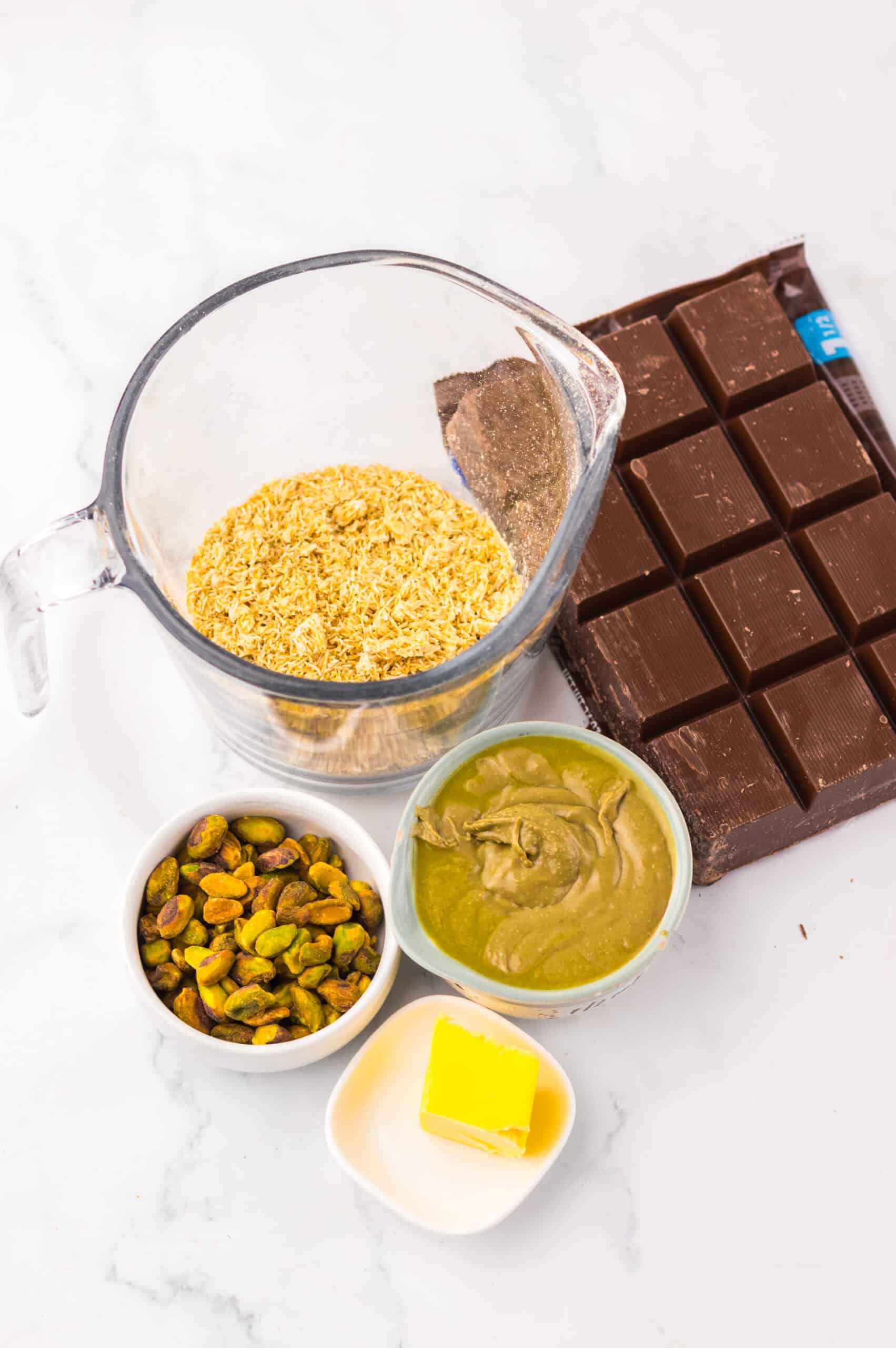 Dubai Chocolate Truffles Ingredients