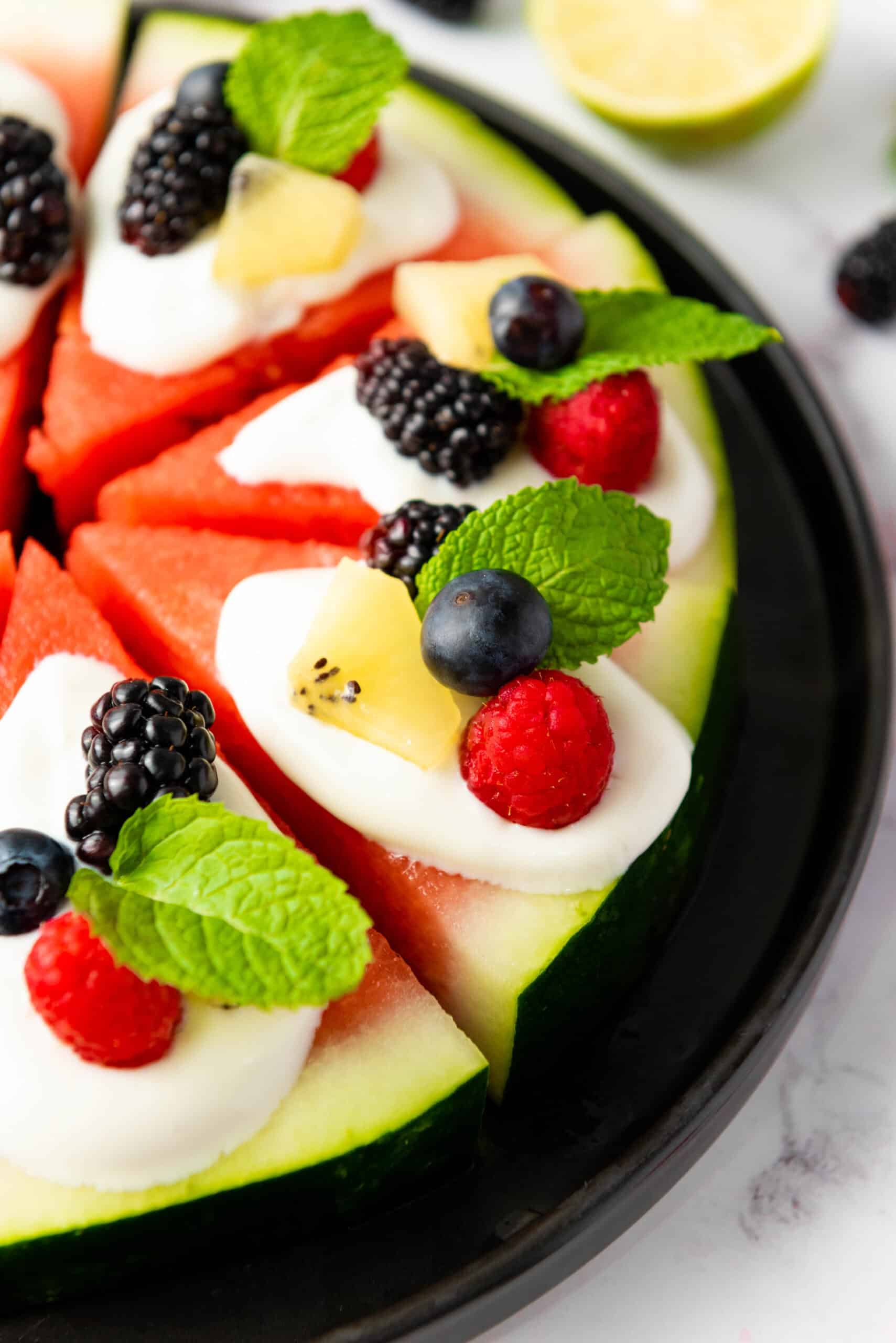 Easy Watermelon Fruit Pizza