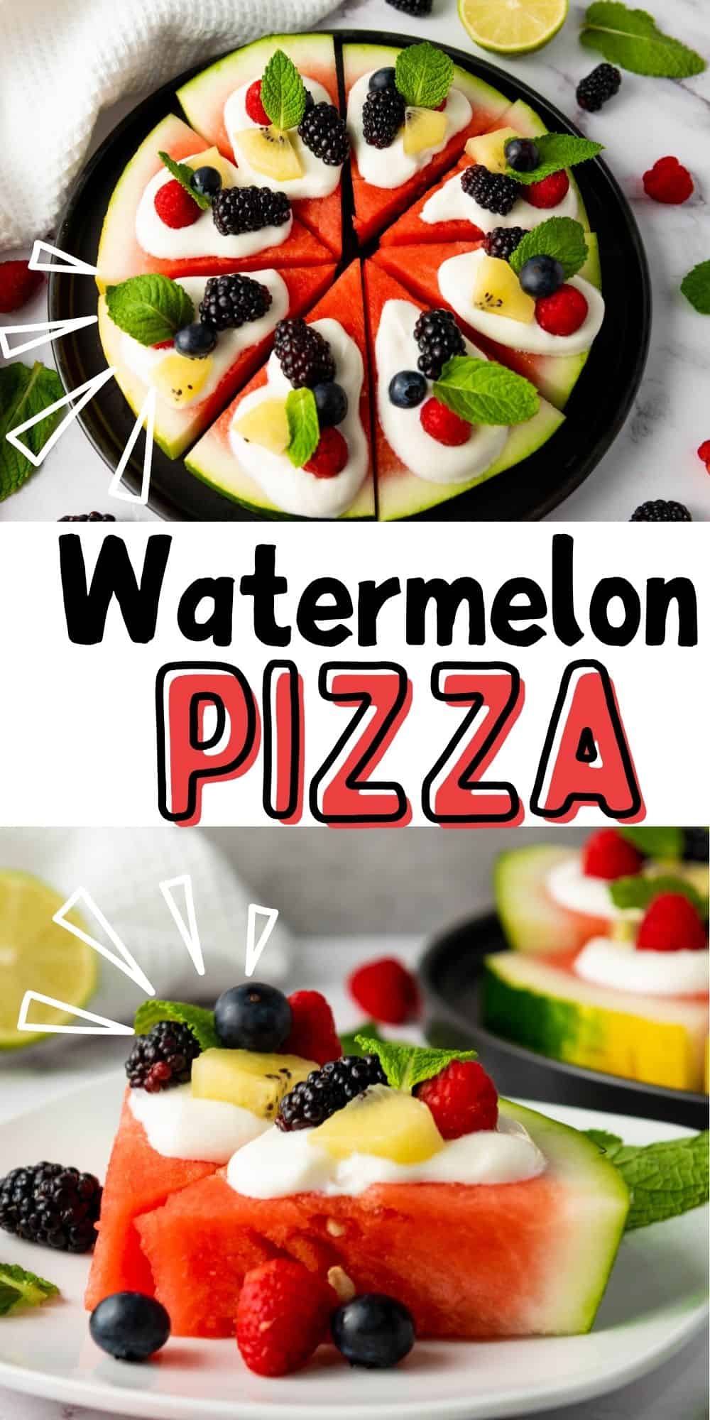 Fun Watermelon Pizza Dessert
