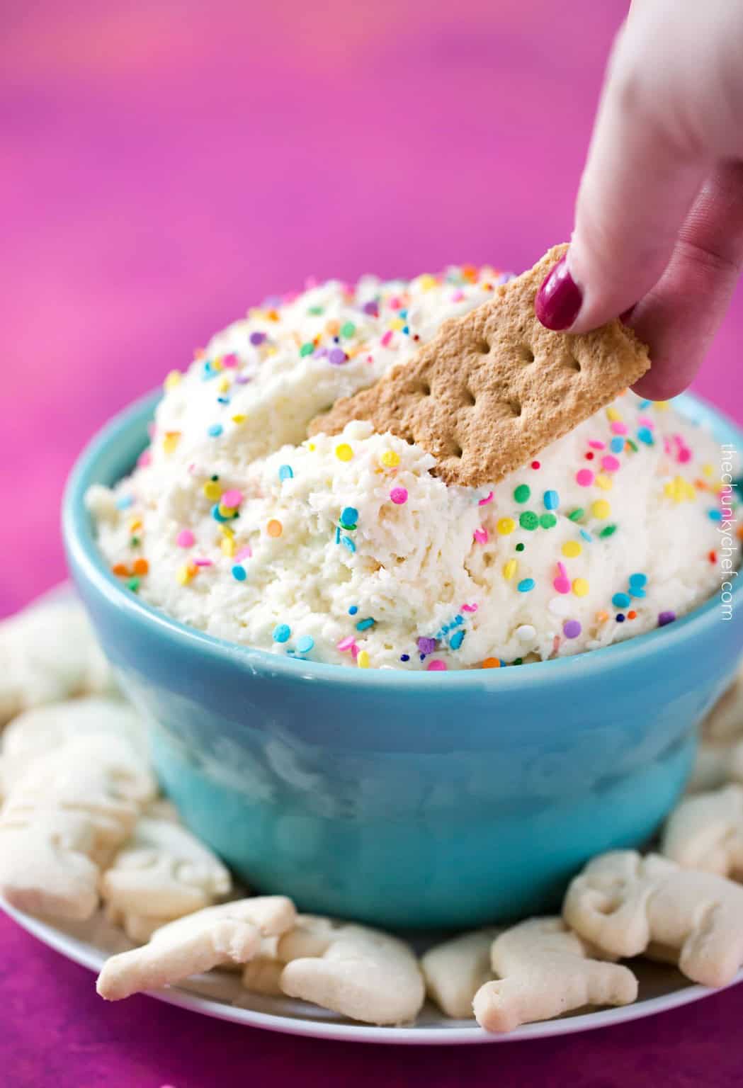 Four Ingredient Funfetti Cake Batter Dip
