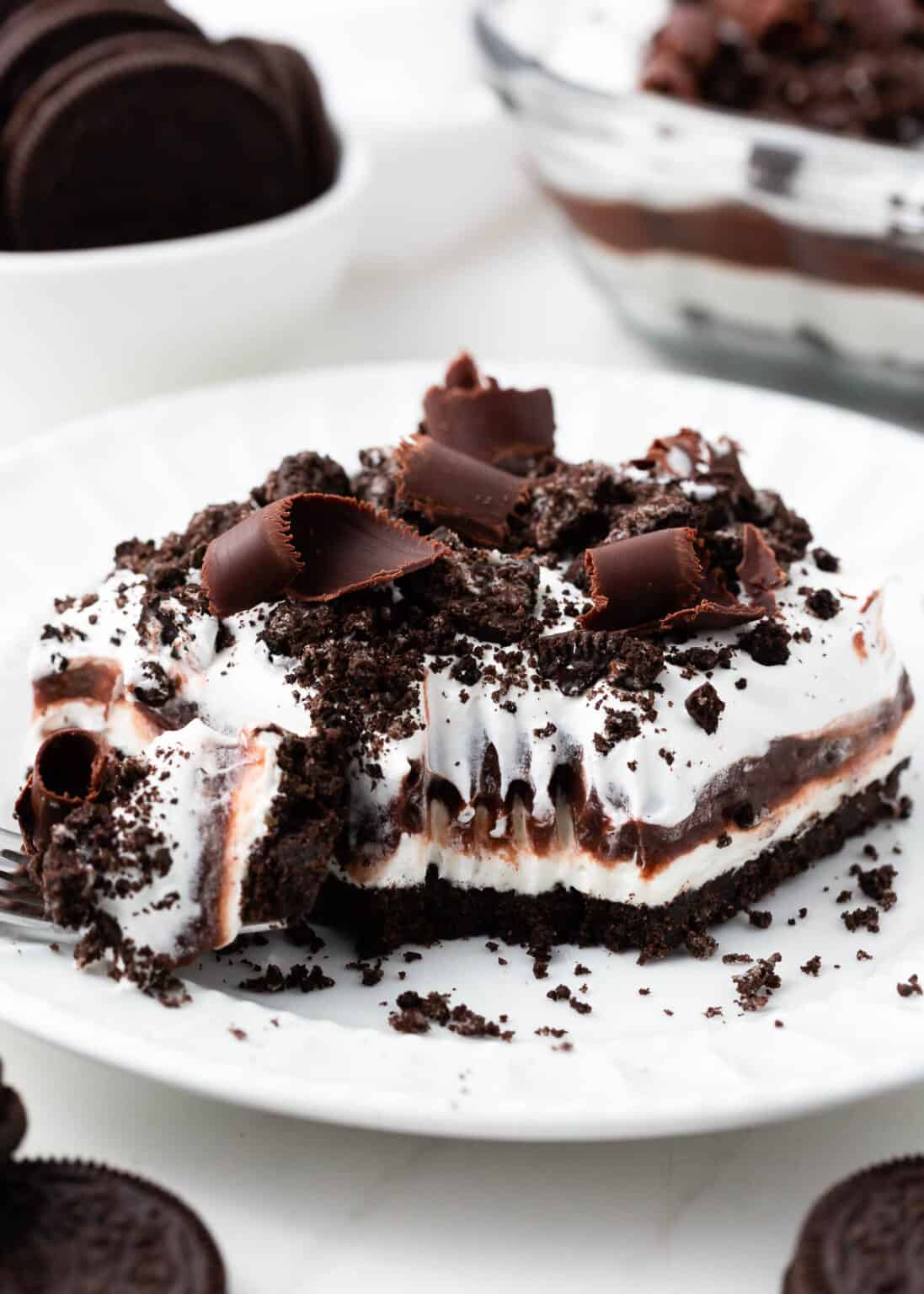 No Bake Chocolate Lasagna