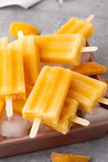 Peach Rose Wine Popsicles