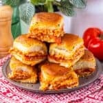 Pizza Sliders with Hawaiian Rolls