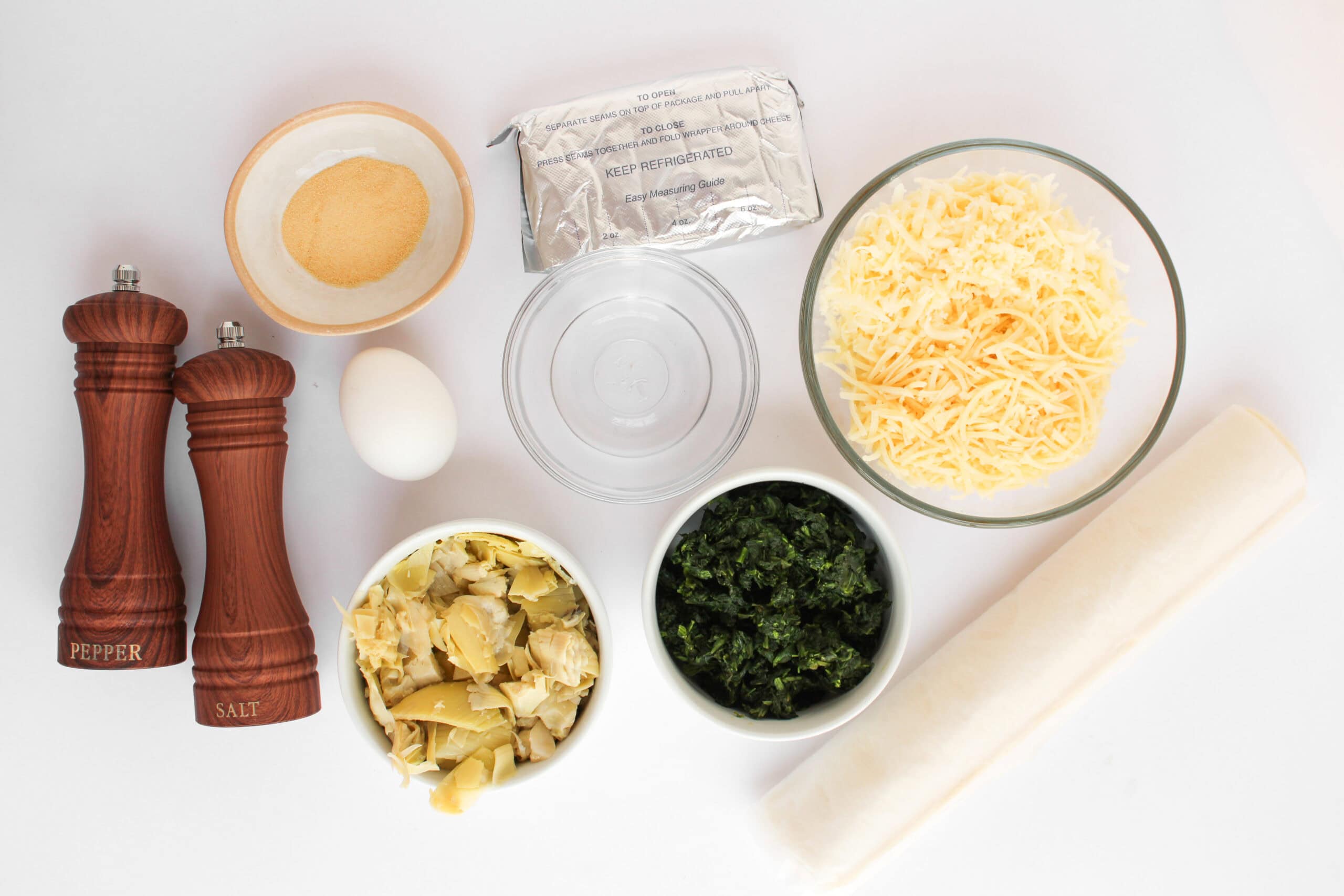 Spinach Artichoke Dip Pinwheels Ingredients