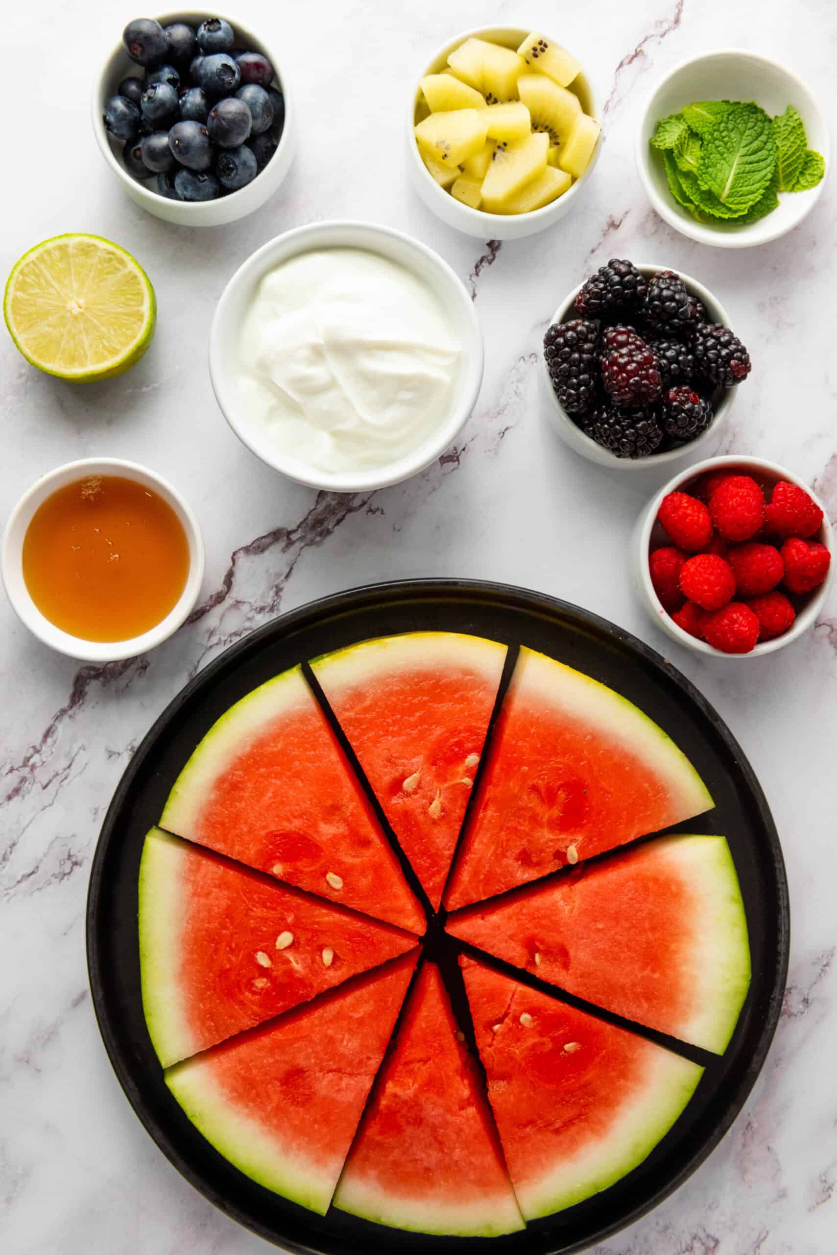 Watermelon Fruit Pizza Ingredients