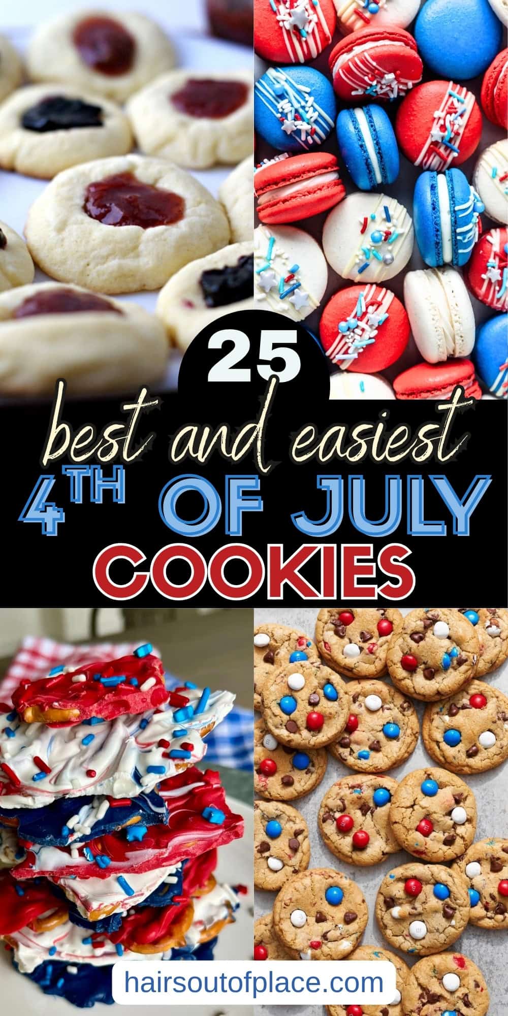 25 Easy 4th of July Cookies Pinterest pin