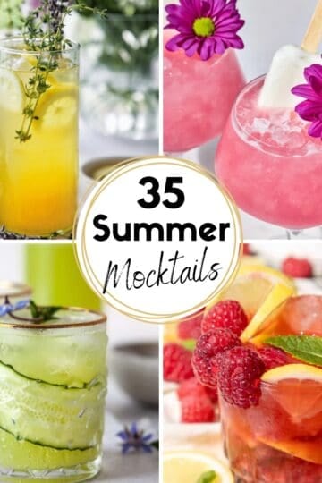 35 Easy Summer Mocktails HOOP Collage Images