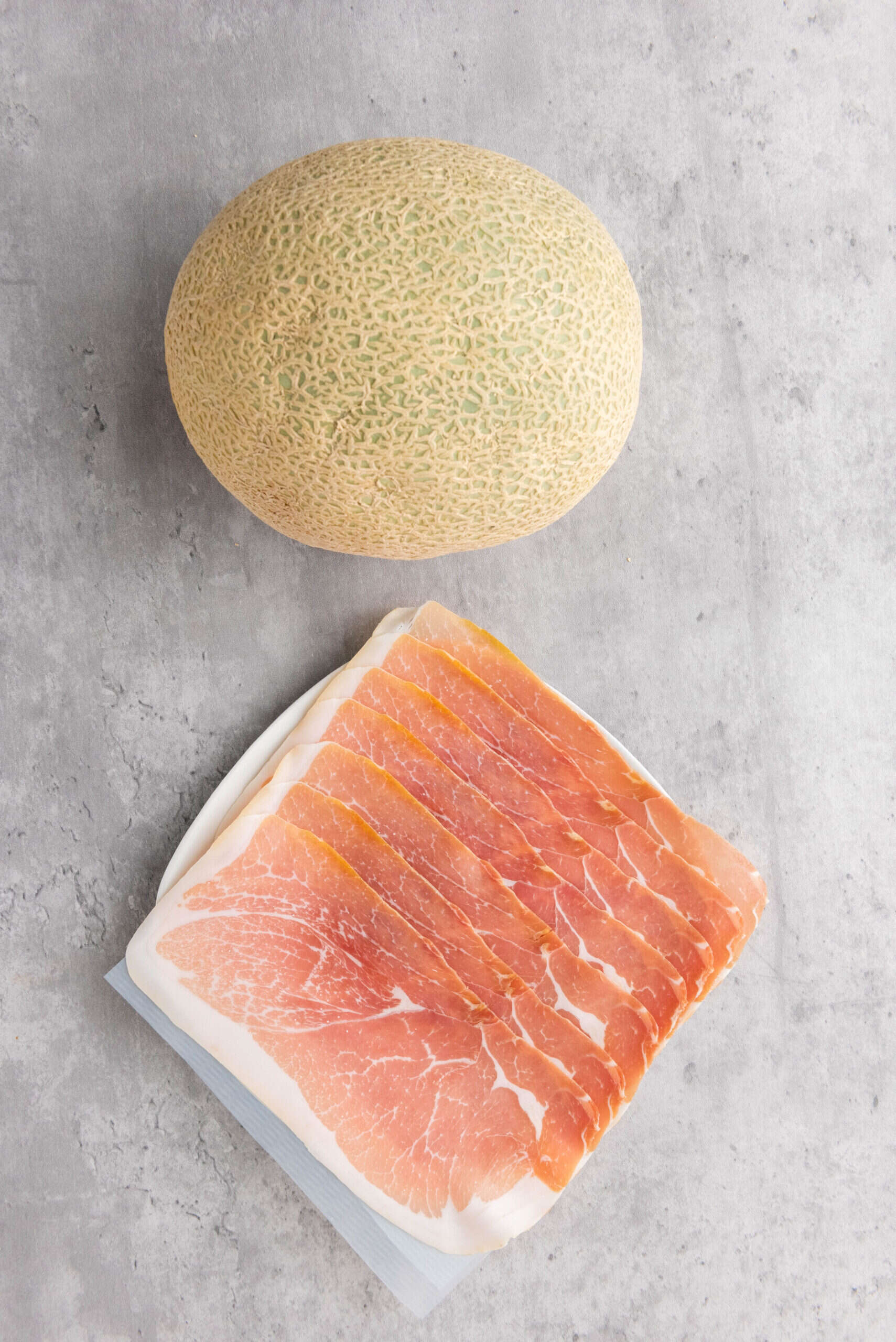 Ingredients for Cantaloupe Prosciutto Bites