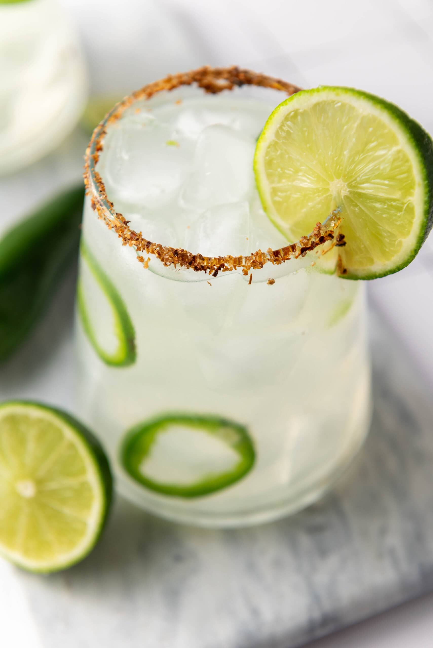 close up of spicy margarita