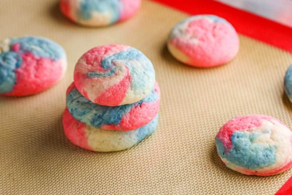 Patriotic Cheesecake Cookies