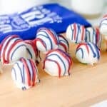 Red White and Blue Cake Balls