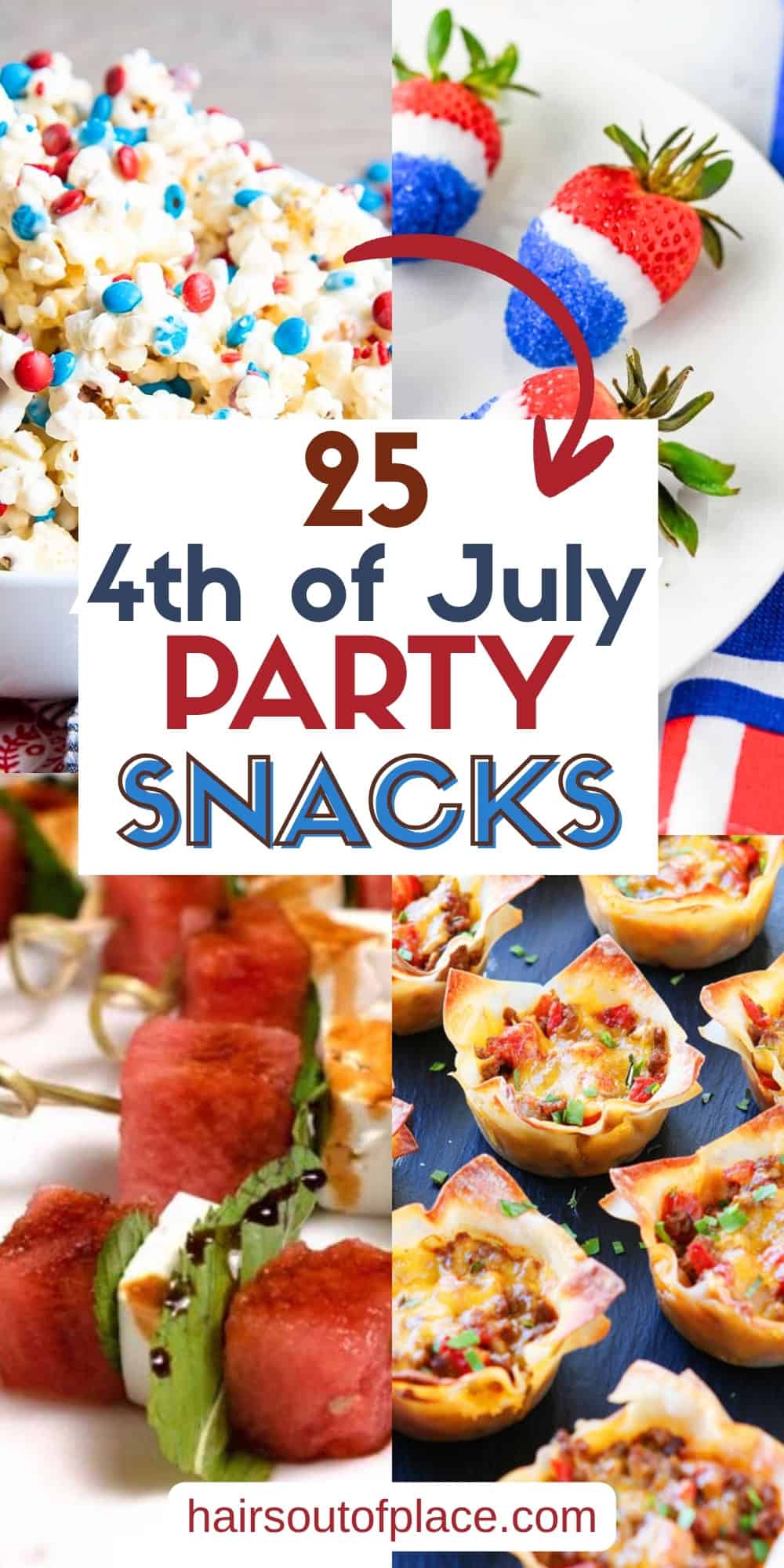 4th of July Party Snacks for Adults Pinterest pin