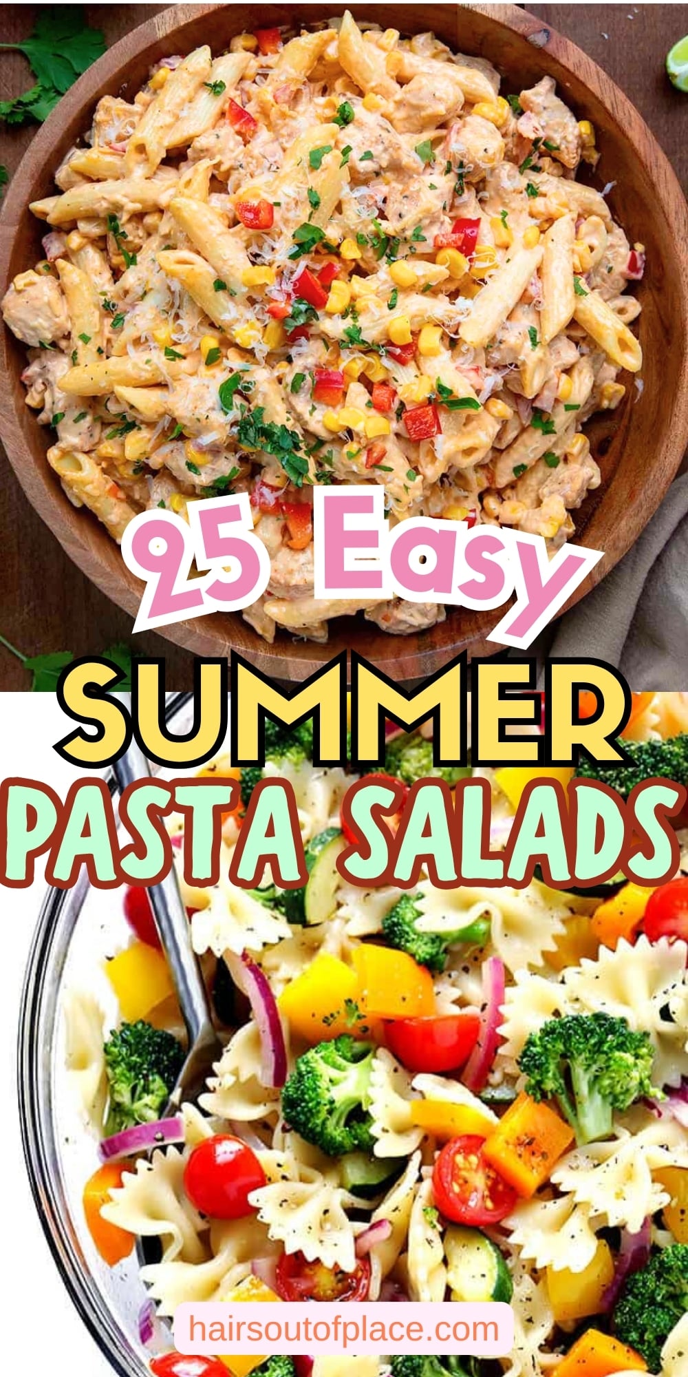 25 easy summer pasta salads pinterest pin