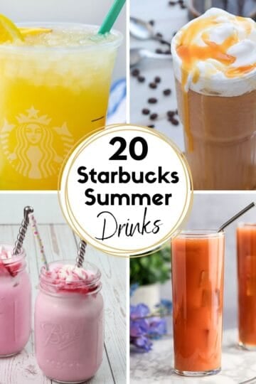 20 Starbucks Summer Drinks (copycat recipes) HOOP Collage Images
