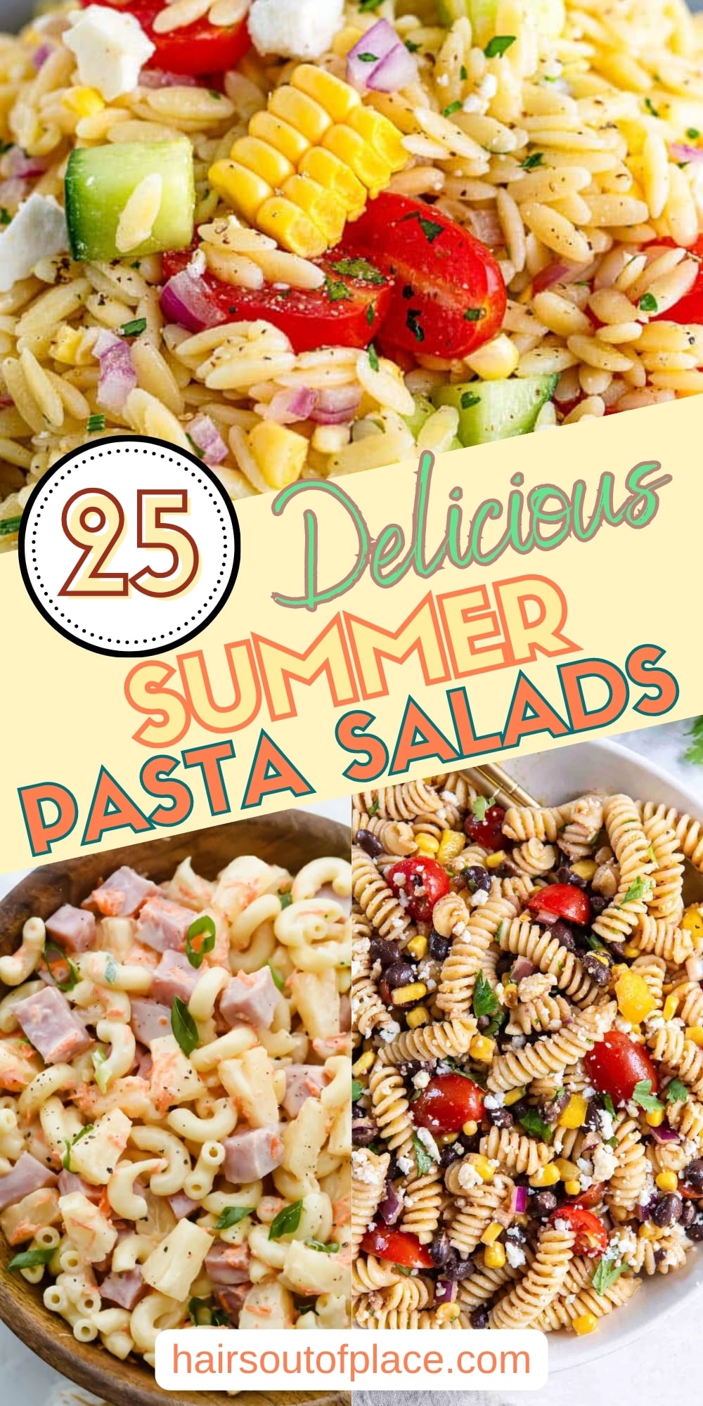 25 easy summer pasta salads pinterest pin