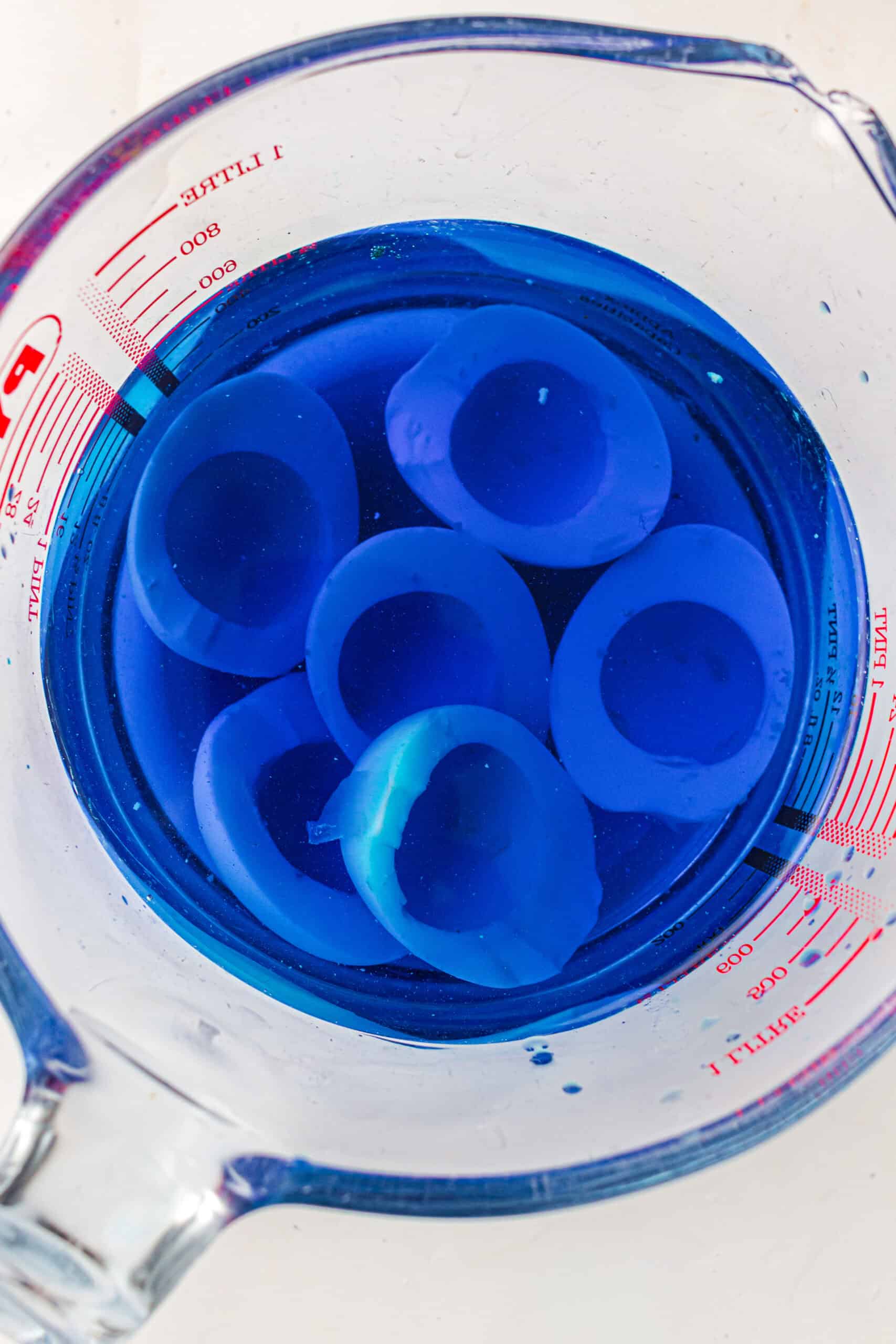 How to Make Red White and Blue Deviled Eggs