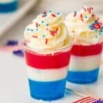 Red White and Blue Jello Cups