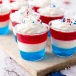 Red White and Blue Jello Shots (4th of July Jello Shots)