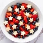 Simple Red White and Blue Fruit Salad