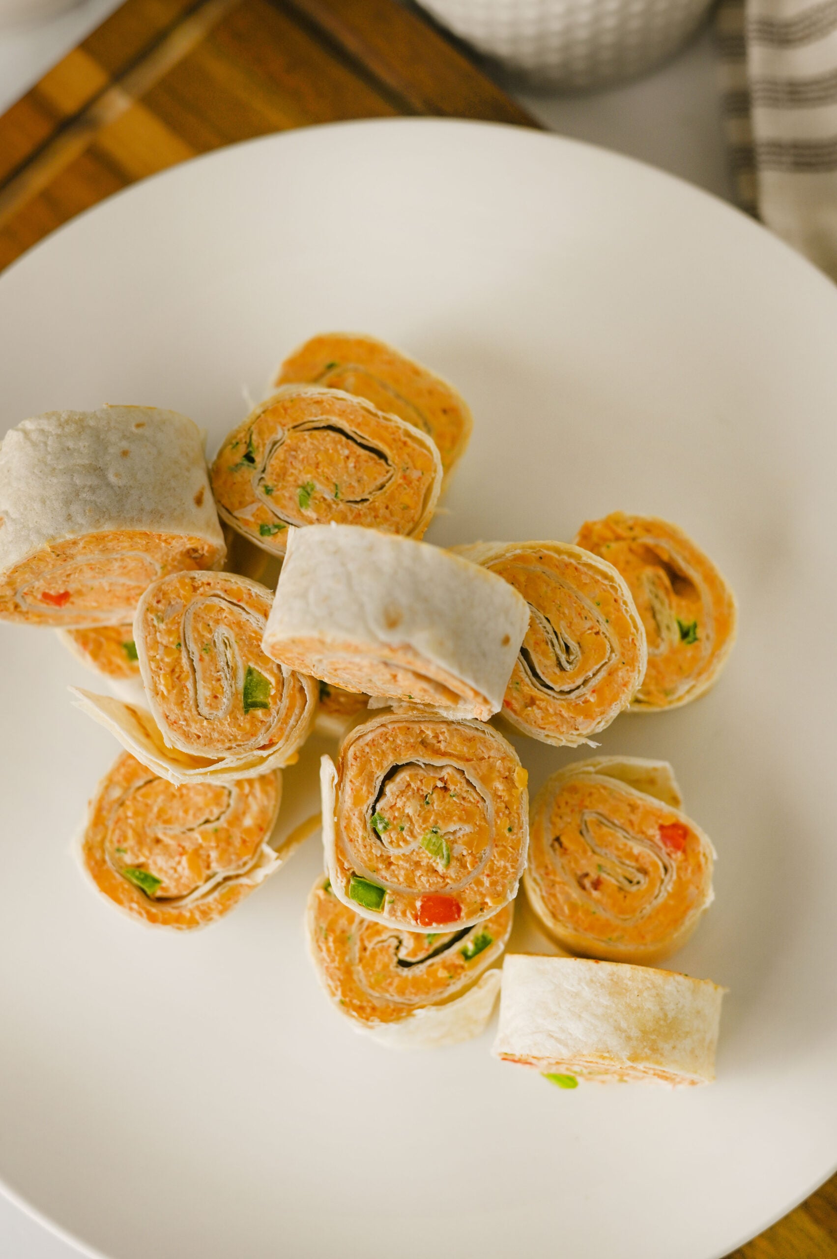 Southwest Chicken Taco Pinwheels