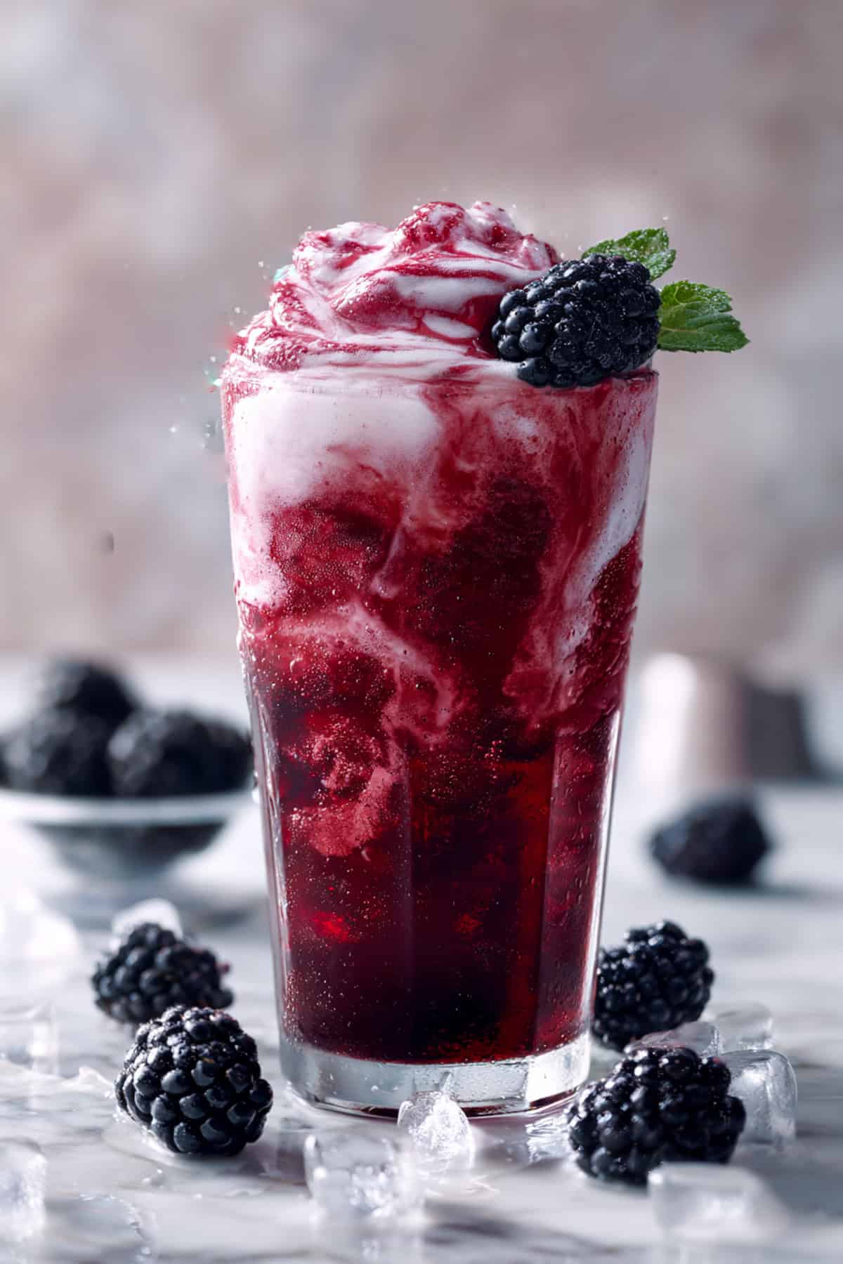 blackberry flavored dirty soda with dr pepper