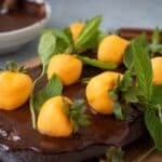 Pumpkin Chocolate Covered Strawberries