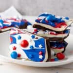 Red White and Blue Chocolate Bark