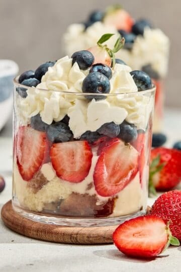 Red White and Blue Trifle Cups (Berry Trifle Cups)