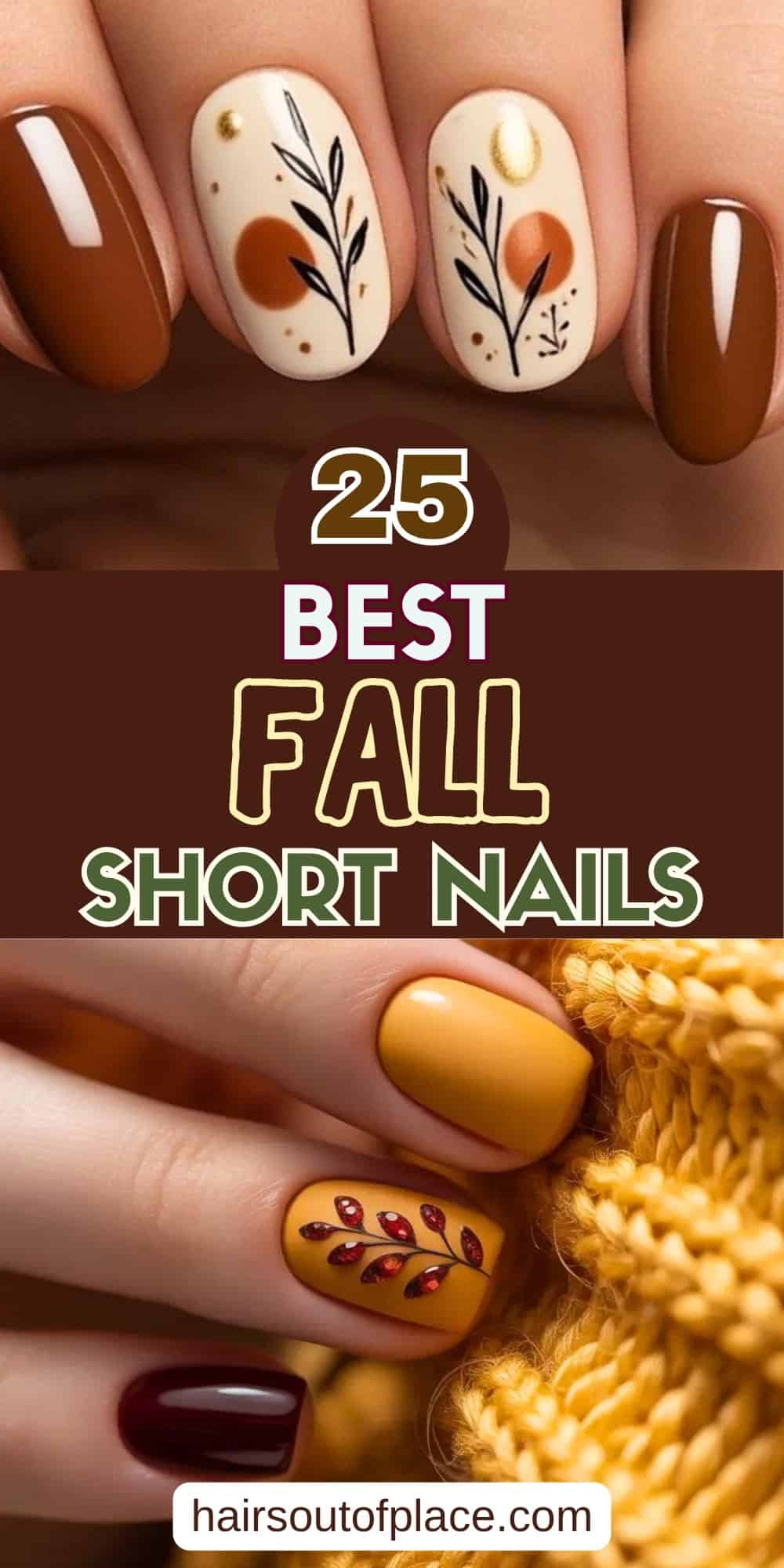 25 fall short nails pinterest pin