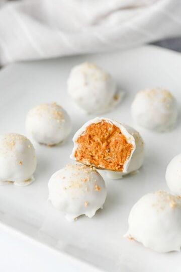 No Bake Pumpkin Truffles