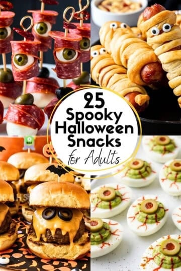 25 Spooky Halloween Snacks for Adults HOOP Post Collage