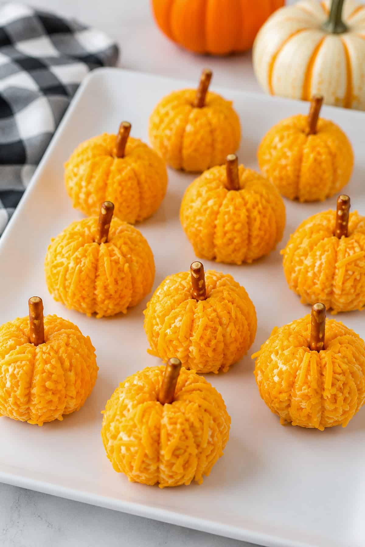 pumpkin cheese ball bites