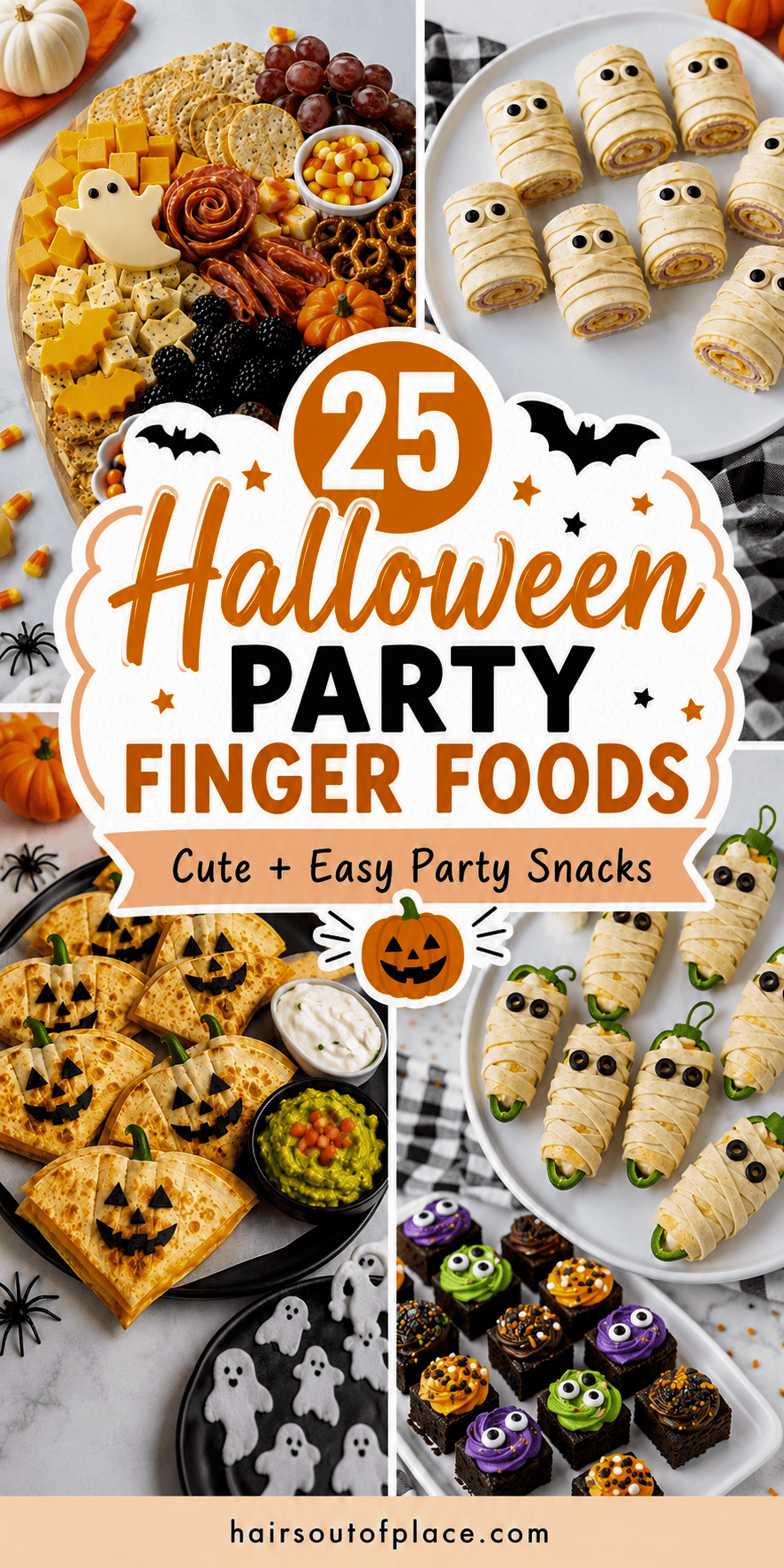 halloween party food pin for pinterest