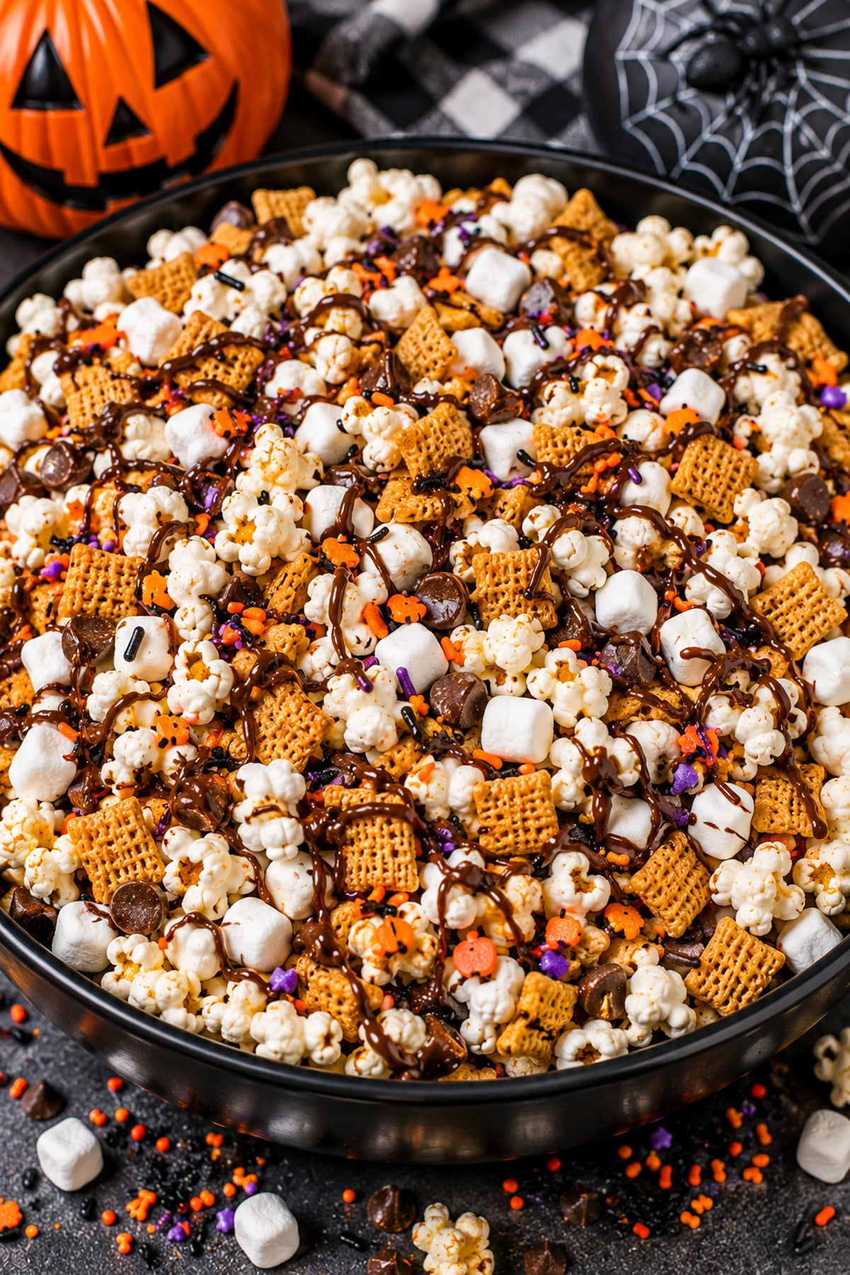 halloween smores popcorn mix recipe