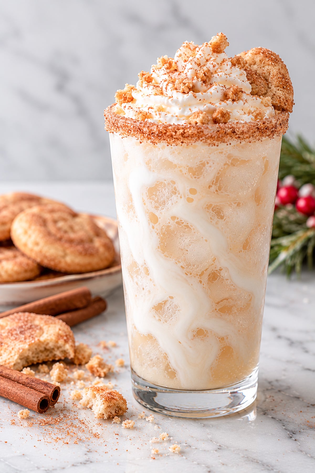 snickerdoodle cookie flavored dirty soda with sprite