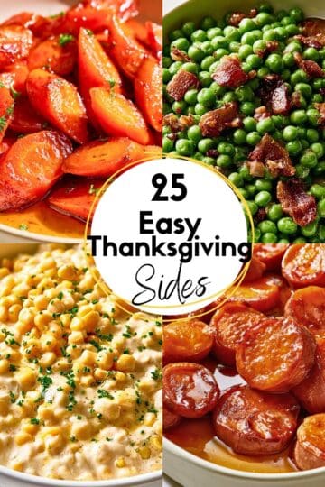 easy thanksgiving side dish recipes collage of ideas