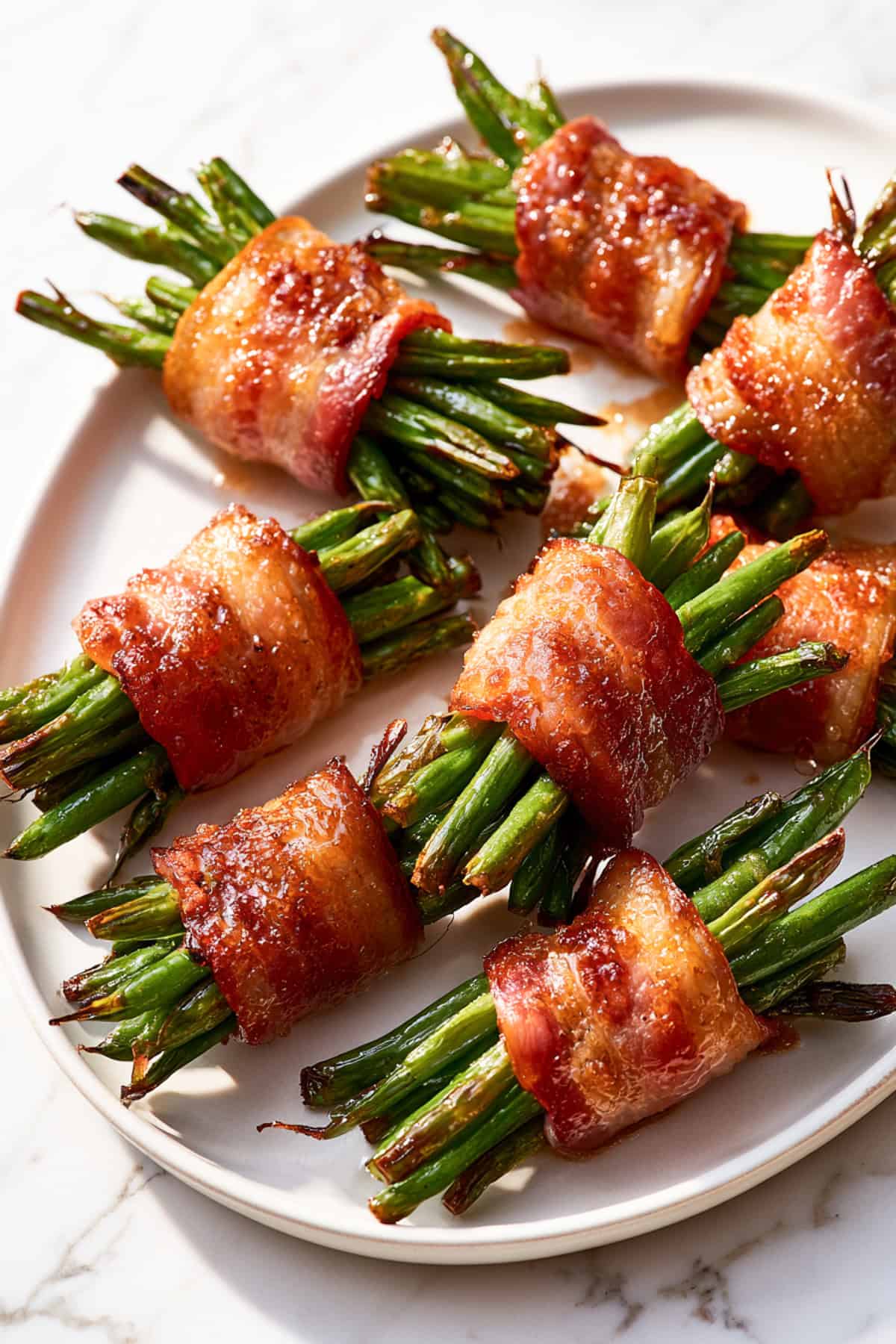 bacon wrapped green bean bundles for the holidays